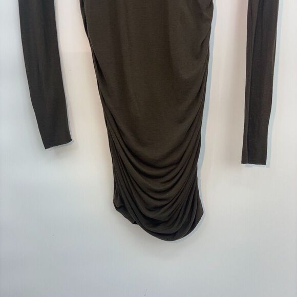 A.L.C virgin wool blend long sleeve rouching at hem size small - Picture 8 of 15